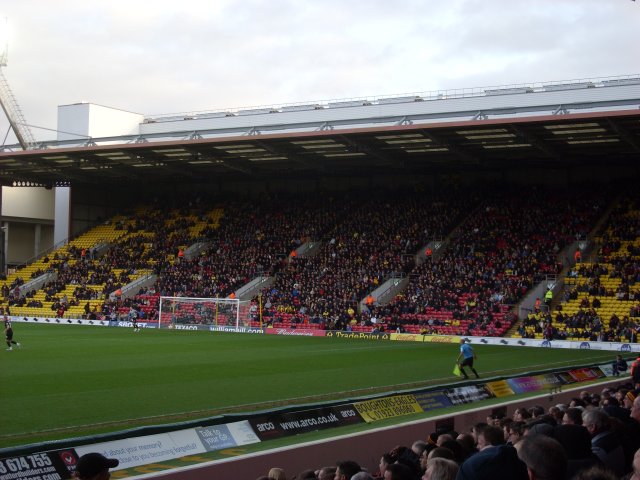 The Rookery Stand During the Match